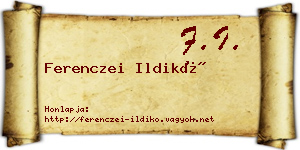 Ferenczei Ildikó névjegykártya