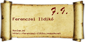 Ferenczei Ildikó névjegykártya